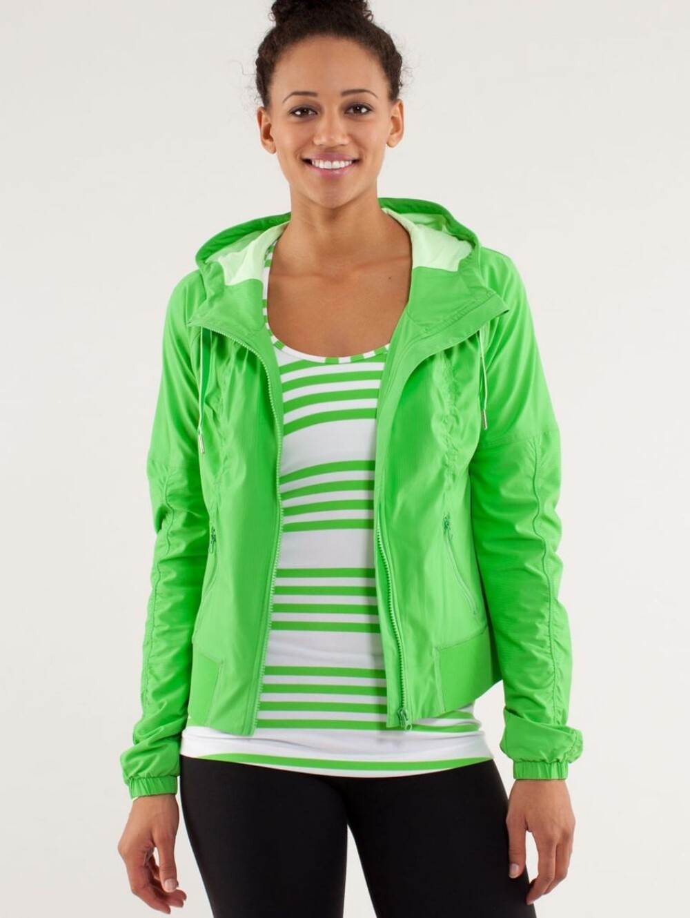Lululemon Street to Studio Jacket 12 | Bright Green | Lightweight Hooded Jacket